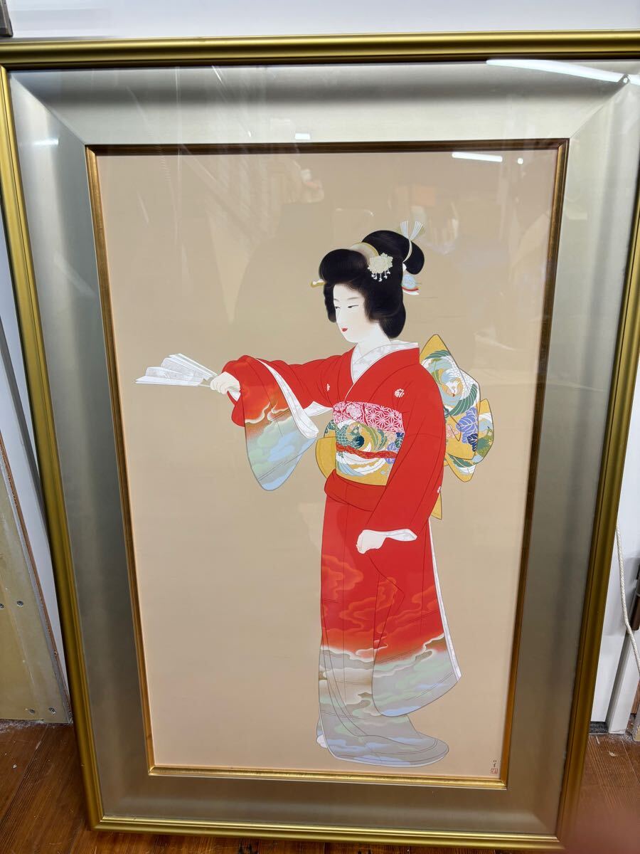 Yahoo!オークション -「上村松園」(シルクスクリーン) (版画)の Yahoo!オークション -「上村松園」(シルクスクリーン) (版画)の