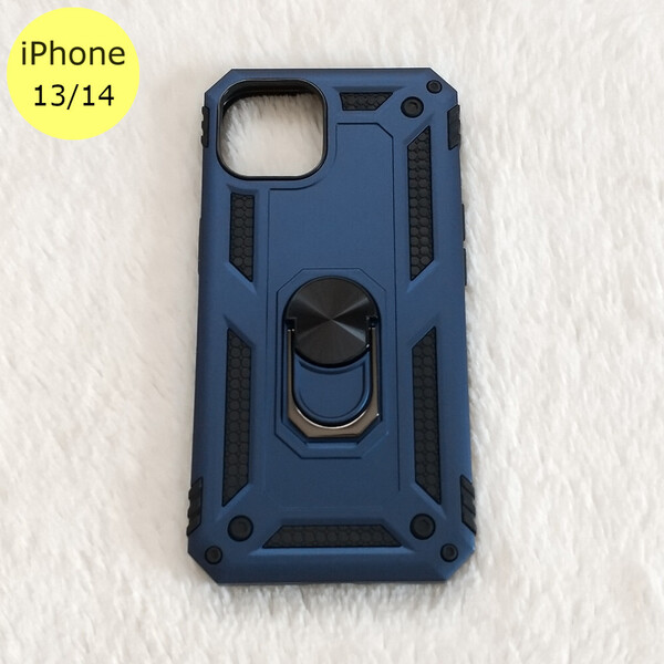 耐衝撃 衝撃吸収 iPhone13/14ケース ブルー