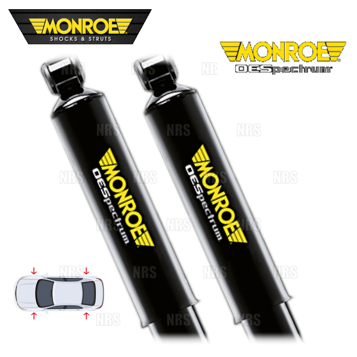 MONROE モンロー OEスペクトラム (前後セット) ロードスター NCEC 05/8～15/5 2WD車 (72495ST/72496ST