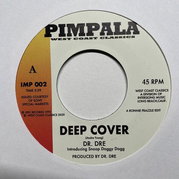 DR. DRE / SNOOP DOGG / DEEP COVER / 45 / 7インチ / too short