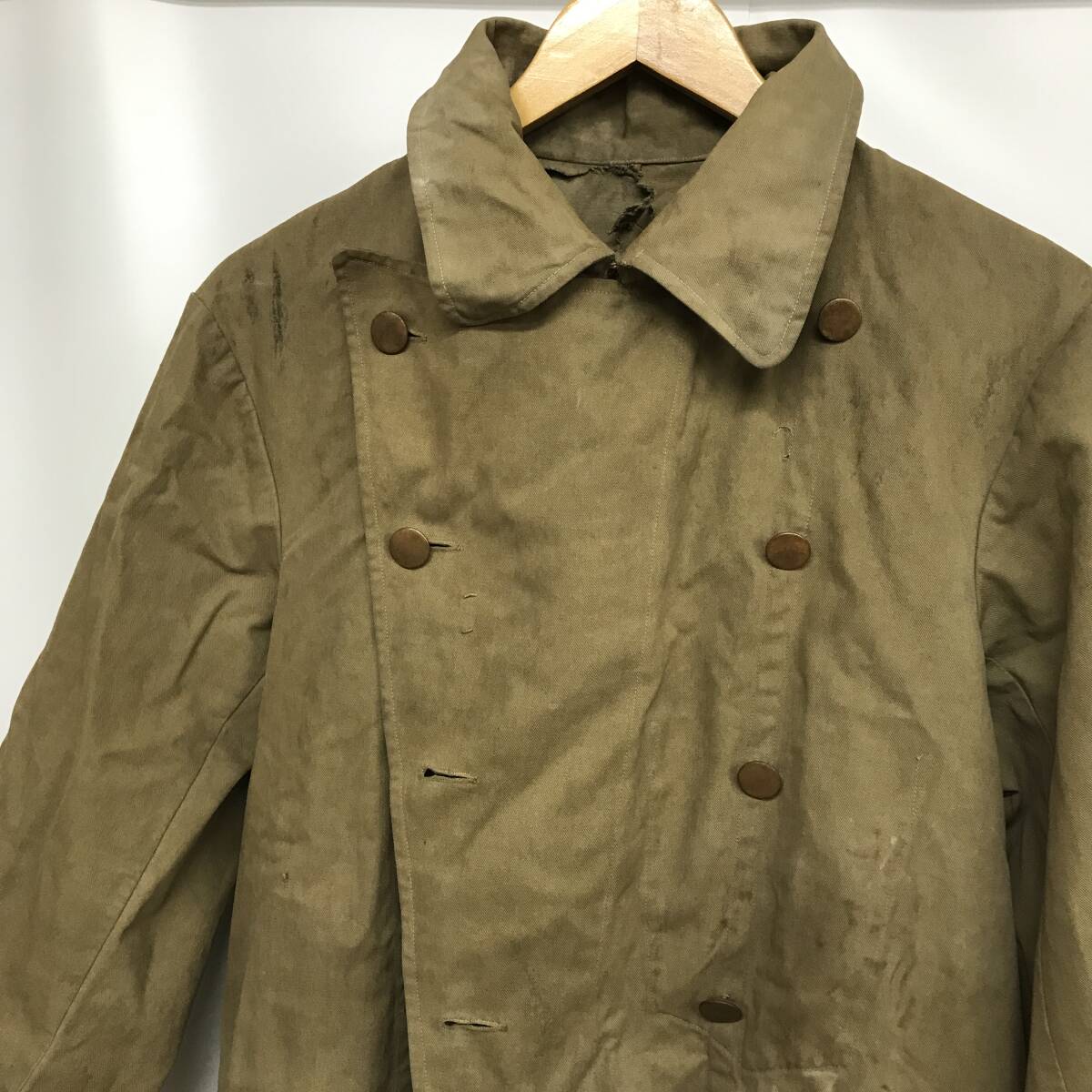 80´s 90´s vintage ミリタリー オーバーサイズ ダブル コート メンズ