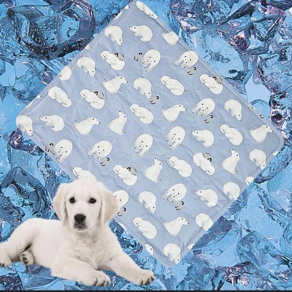 (50*60CM)ペット ひんやりマット ペットマット 冷却マット 犬 猫 クールマット夏用マット 冷感マット 冷感ジェルマット ひんやり(no2)