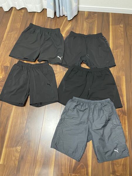 超お得 Puma ショートパンツ 5枚セット 黒 ハーフパンツ PUMA ハーフパンツ
