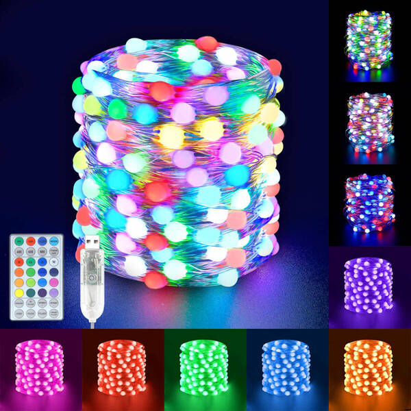 【16色の色彩と12種類の点灯パターンをリモコンで簡単に変更できる】 LED イルミネーションライト ハロウィン ツリーライト
