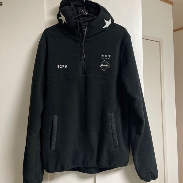 F C Real Bristol soph フリース★ジップアップ スウェット fcrb 黒 ジャージ 上着 ブルゾン ソフ エフシーアールビー パーカー フーディ