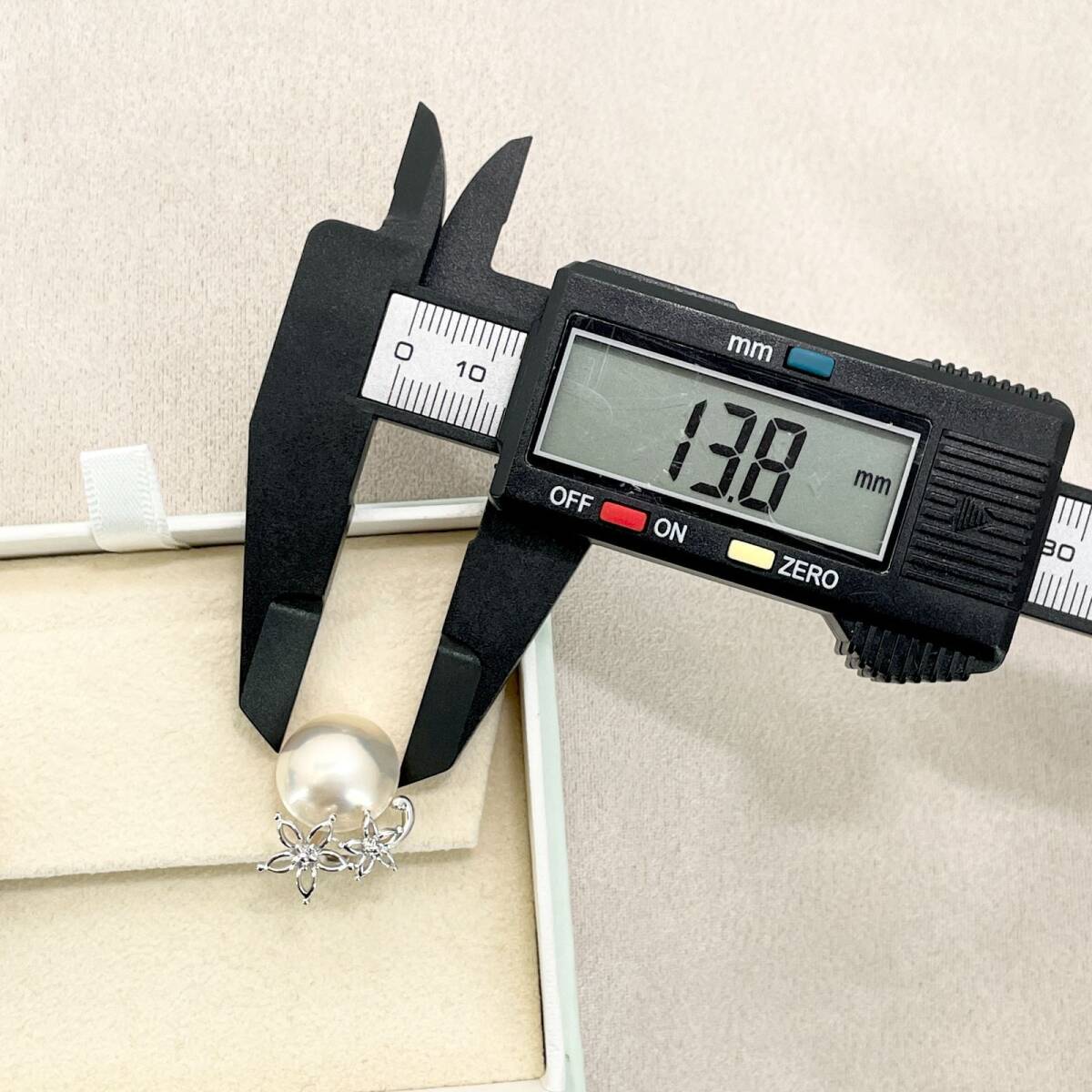 美品 田崎真珠 マベパール シルバー イヤリング フラワー/24-2653箱 美品 田崎真珠 マベパール シルバー イヤリング フラワー/24-2653箱