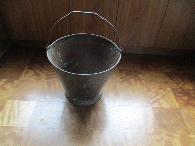 昭和初期　銅製　バケツ　口径約34cm・高さ約27cm・重量約1.67kg 2025年最新】Yahoo!オークション -銅製 バケツの中古品・新品