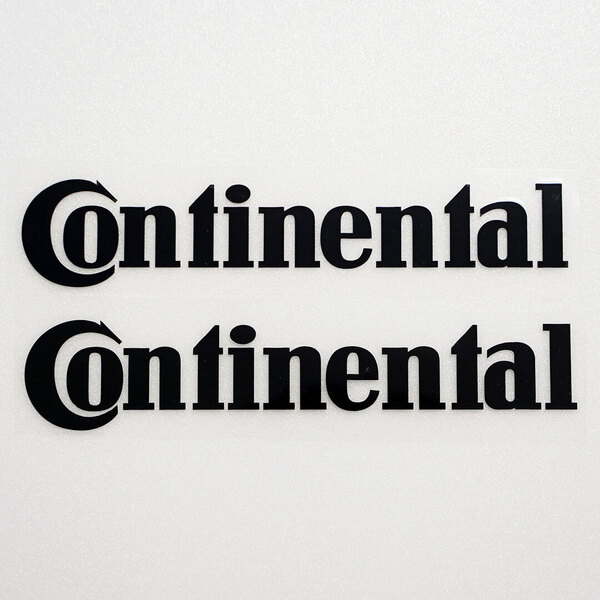 新品・未使用☆Continental コンチネンタル カッティングステッカー ブラック 2枚 縦40mm×横199mm |切り文字|切文字|新品|送料無料