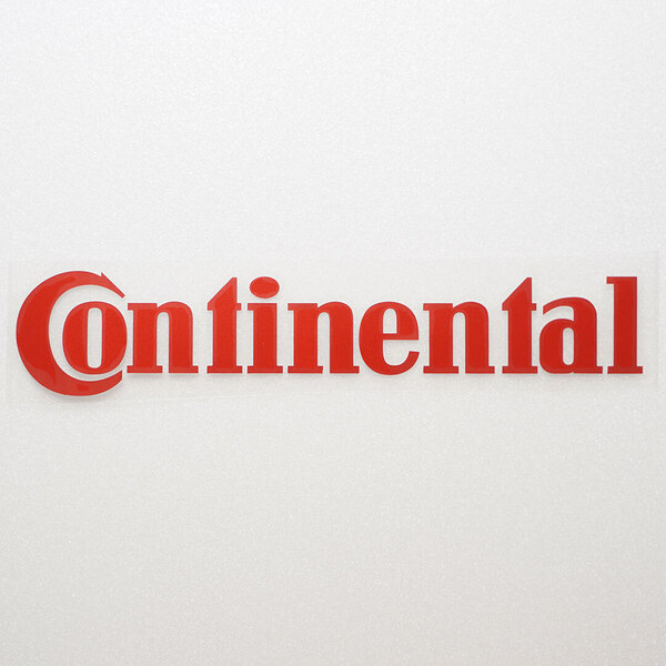新品・未使用☆Continental コンチネンタル カッティングステッカー レッド 1枚 縦40mm×横199mm |切り文字|切文字|新品|送料無料