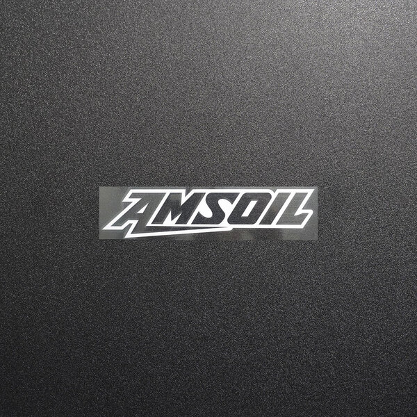 新品・未使用☆AMSOIL アムズオイル カッティングステッカー ホワイト 1枚 縦25mm×横110mm |切り文字|切文字|新品|送料無料|匿名配送