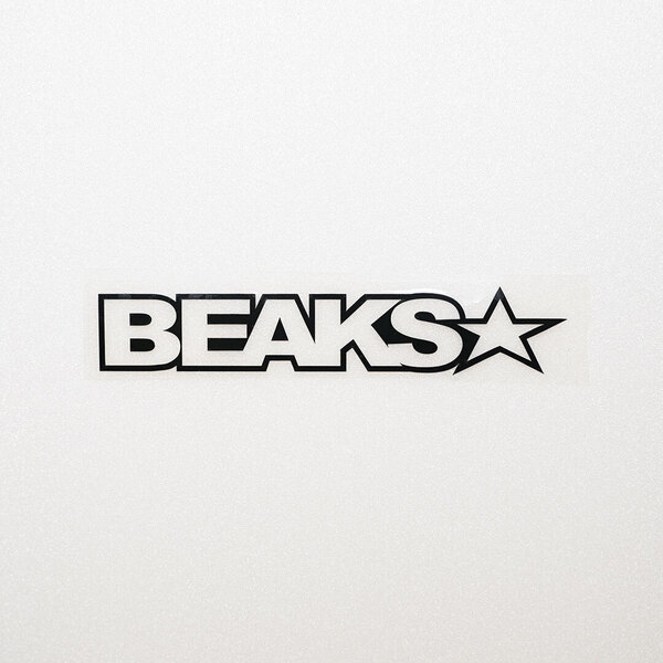 新品・未使用☆BEAKS☆ カッティングステッカー ブラック 1枚 縦28mm×横150mm |デカール|切り文字|切文字|新品|送料無料|匿名配送