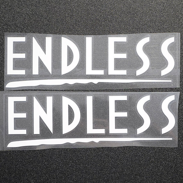 新品・未使用☆ENDLESS エンドレス カッティングステッカー ホワイト 2枚 縦60mm×横201mm |切り文字|切文字|新品|送料無料|匿名配送