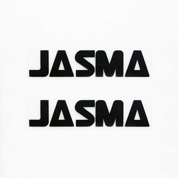 新品・未使用☆JASMA ジャスマ カッティングステッカー ブラック 2枚 縦33mm×横150mm |デカール|切り文字|切文字|新品|送料無料|匿名配送