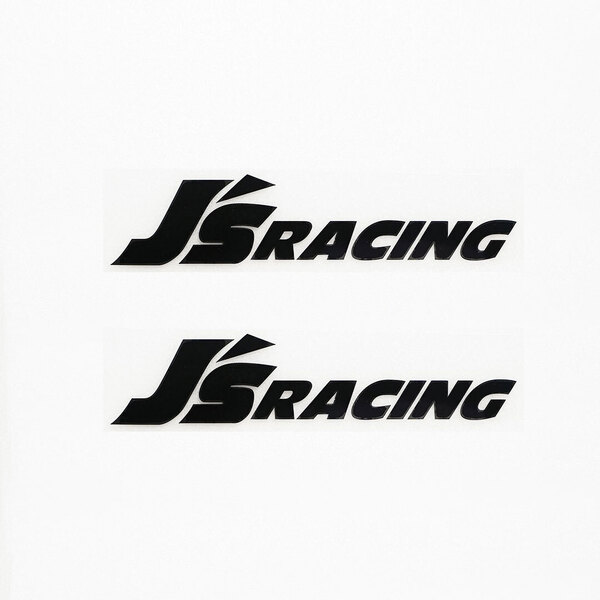 新品・未使用☆J's RACING ジェイズレーシング カッティングステッカー ブラック 2枚 縦34mm×横150mm 切り文字|切文字|新品|送料無料