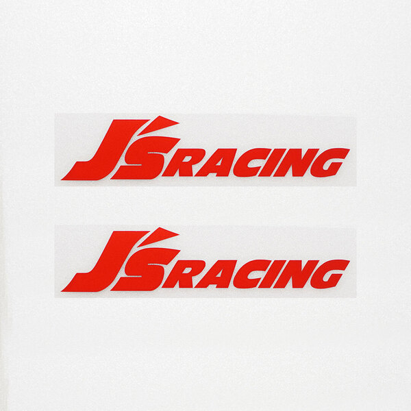 新品・未使用☆J's RACING ジェイズレーシング カッティングステッカー レッド 2枚 縦34mm×横150mm 切り文字|切文字|新品|送料無料