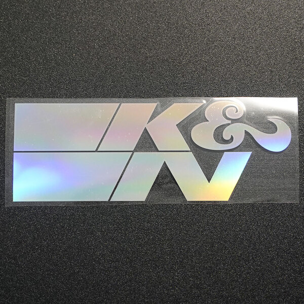 新品・未使用☆K&N ケーアンドエヌ カッティングステッカー オーロラ 1枚 縦71mm×横201mm |切り文字|切文字|新品|送料無料|匿名配送