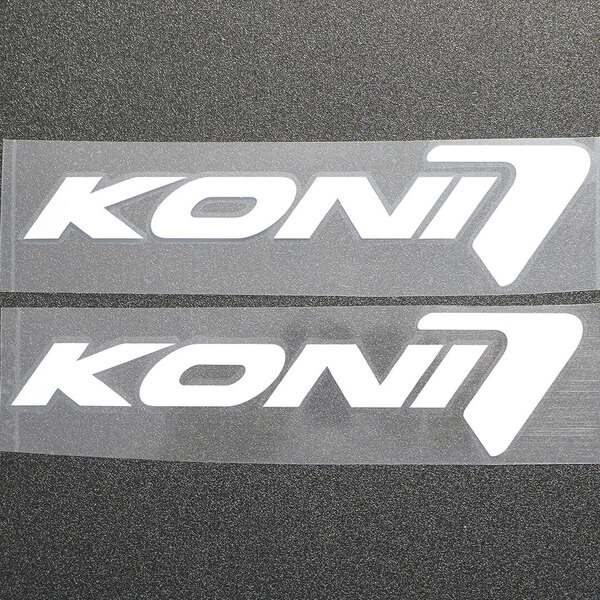 新品・未使用☆KONI コニ カッティングステッカー ホワイト 2枚 縦50mm×横201mm | 切り文字 | 切文字 | 新品 | 送料無料 | 匿名配送
