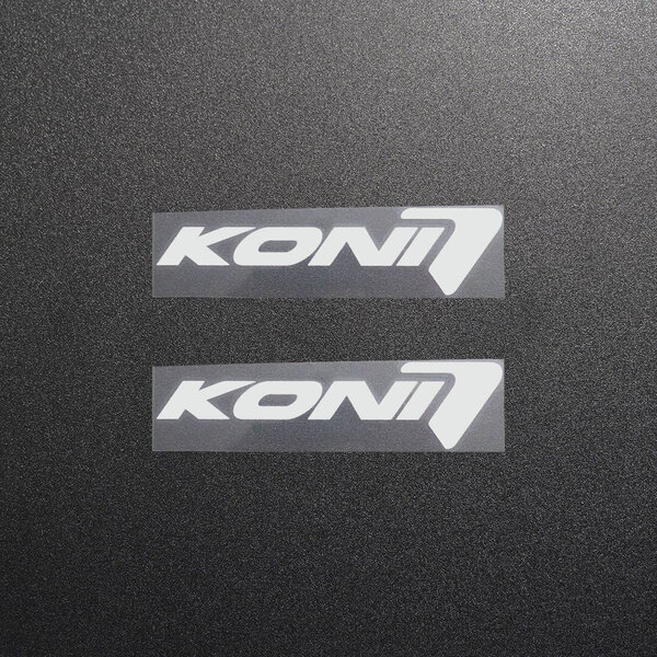 新品・未使用☆KONI コニ カッティングステッカー シルバー 2枚 縦28mm×横110mm | 切り文字 | 切文字 | 新品 | 送料無料 | 匿名配送
