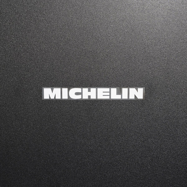 新品・未使用☆MICHELIN ミシュラン カッティングステッカー ホワイト 1枚 縦12mm×横110mm デカール|切り文字|切文字|新品|送料無料