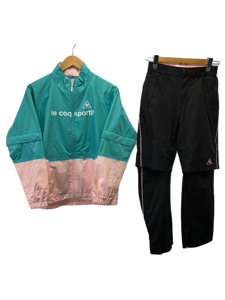 le coq sportif◆ルコックゴルフ/レインウェア/セットアップ/M/ポリエステル/ピンク/QGL7022CP