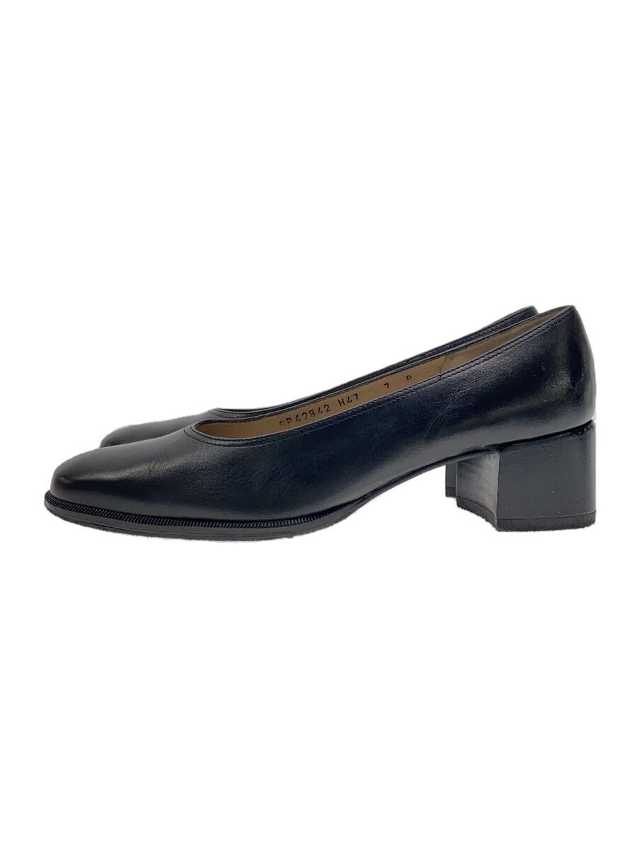 SALVATORE FERRAGAMO エリカ アシンメトリック ホウ ハンフス Salvatore Ferragamo◇パンプス/7/BLK/42842// その他