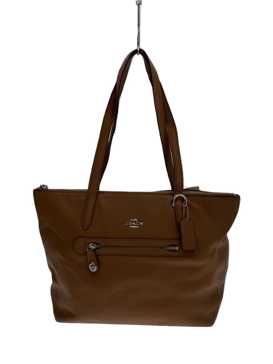 COACH◆トートバッグ/レザー/BRW/38312