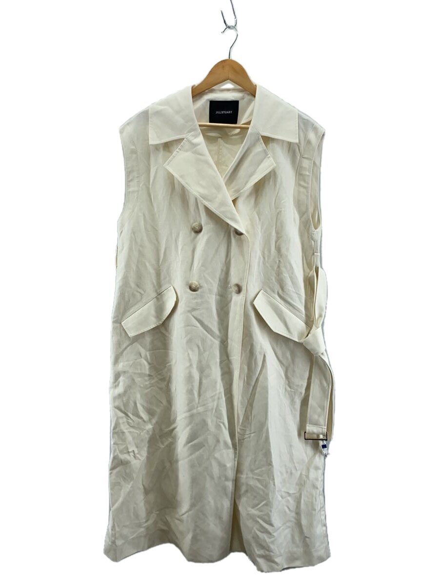 JILLSTUART◆トレンチコート/S/ポリエステル/WHT/092-3152002