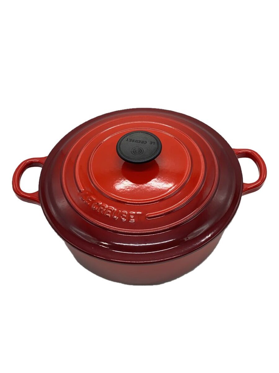 LE CREUSET◆鍋/サイズ:24cm/RED