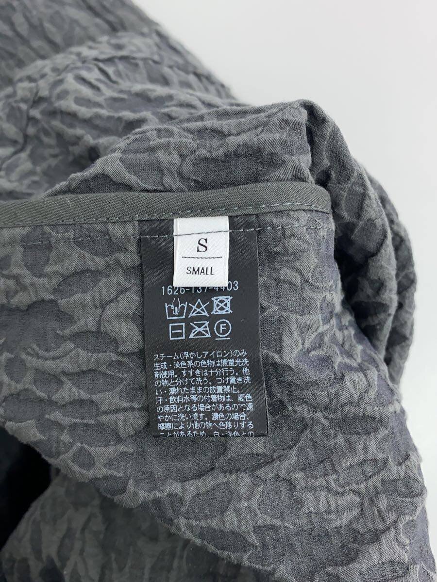 BEAUTY&YOUTH UNITED ARROWS◆ジャカードVネックワンピース/S/コットン/GRY/総柄/1626-137-4403 BEAUTY&YOUTH UNITED ARROWS◆ジャカードVネックワンピース/S/コットン/GRY/総柄/1626-137-4403