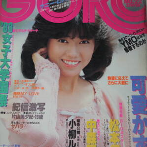 送料無料 GORO ゴロー 伊代・明菜 芸能人/女優/歌手/セクシー水着ビキニ本/昭和レトロ/当時物/アイドル雑誌/週刊プレイボーイ/明星/平凡