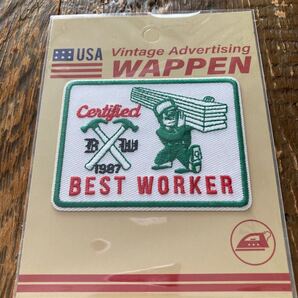 BEST WORKER ワッペン アイロン
