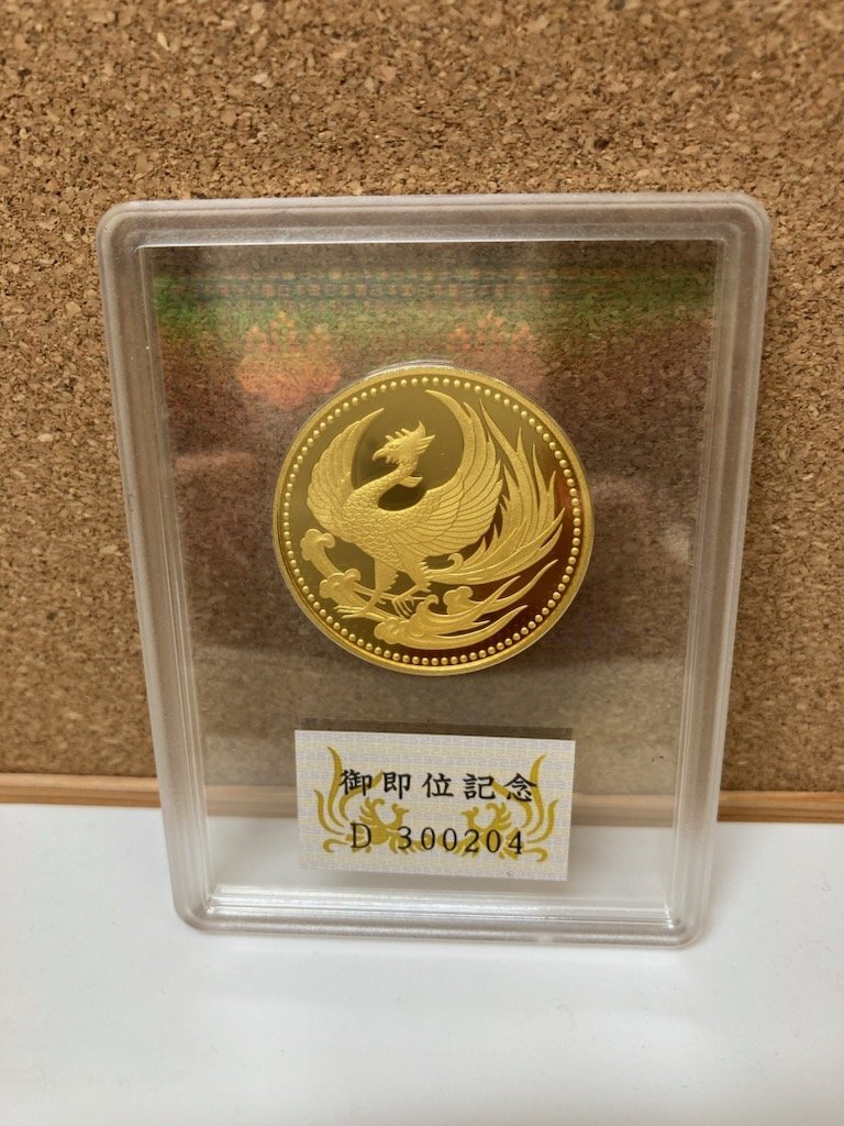 Yahoo!オークション -「天皇陛下御即位記念 10万円金貨 プルーフ
