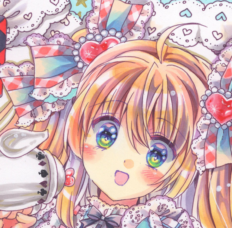 手描きイラスト オリジナルイラスト 【アリスちゃん】の通販 by