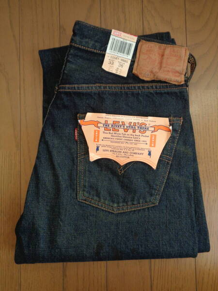 新品 デッド LEVI'S リーバイス 501XX 紙パッチ ギャラ入り モデル USA製復刻 ホワイトオーク コーンデニム 03年 日本製 ☆ バレンシア