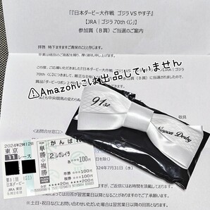 【競馬】第91回 東京優駿 日本ダービー ダービーリボン クリップ 当選通知書付き 1枠 白 ホワイト レガレイラ 応援馬券つき