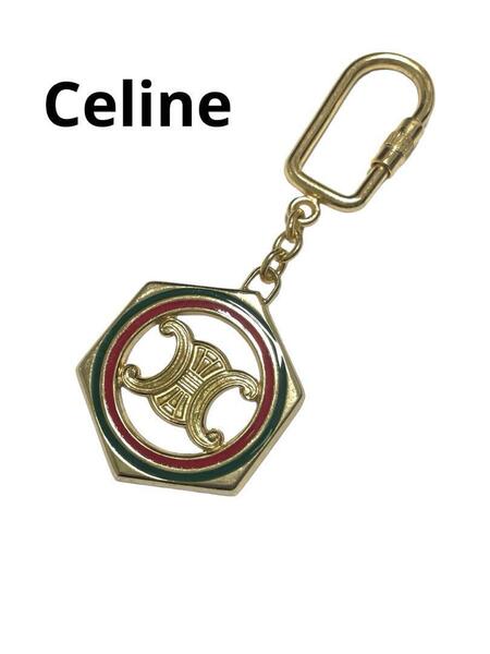 Celine セリーヌ マカダム キーリング チャーム キーホルダー