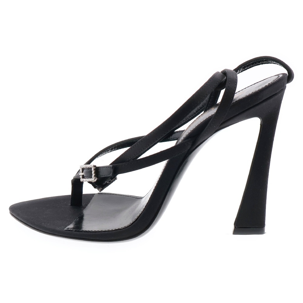 SAINT LAURENT PARIS サンローランパリ GIPPY サテン ヒール サンダル レディース