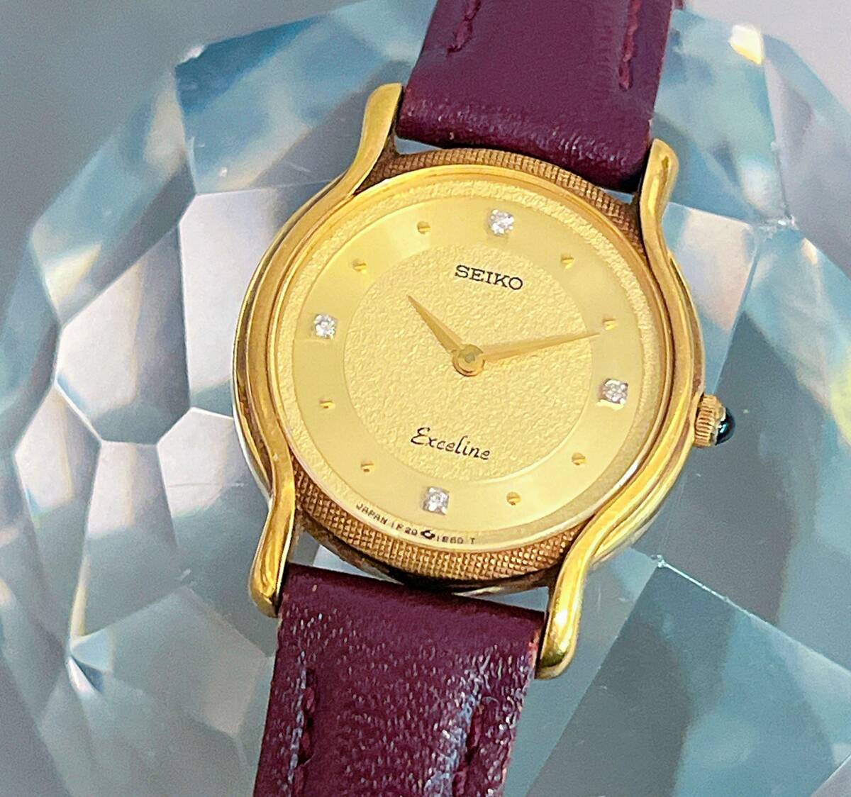 Yahoo!オークション -「金無垢」(エクセリーヌ) (セイコー)の Yahoo!オークション -「金無垢」(エクセリーヌ) (セイコー)の