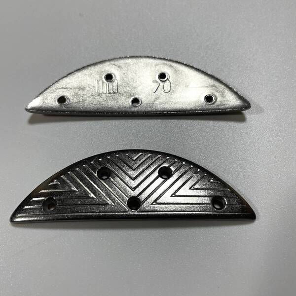 #70 70サイズ LULU ヴィンテージスティール ビンテージスチール vintage steel フランス製 1足分セット トゥ用靴資材 靴底 レザーソール