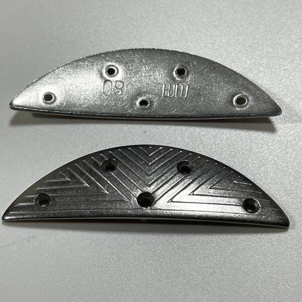 #80 80サイズ LULU ヴィンテージスティール ビンテージスチール vintage steel フランス製 1足分セット トゥ用靴資材 レザーソール