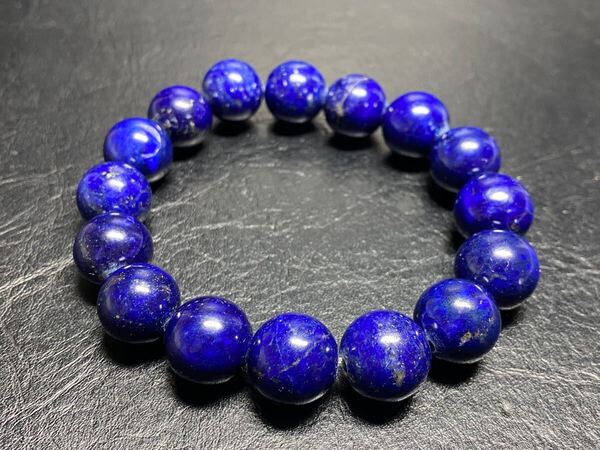 高品質 ラピスラズリ ブレスレット 13mm