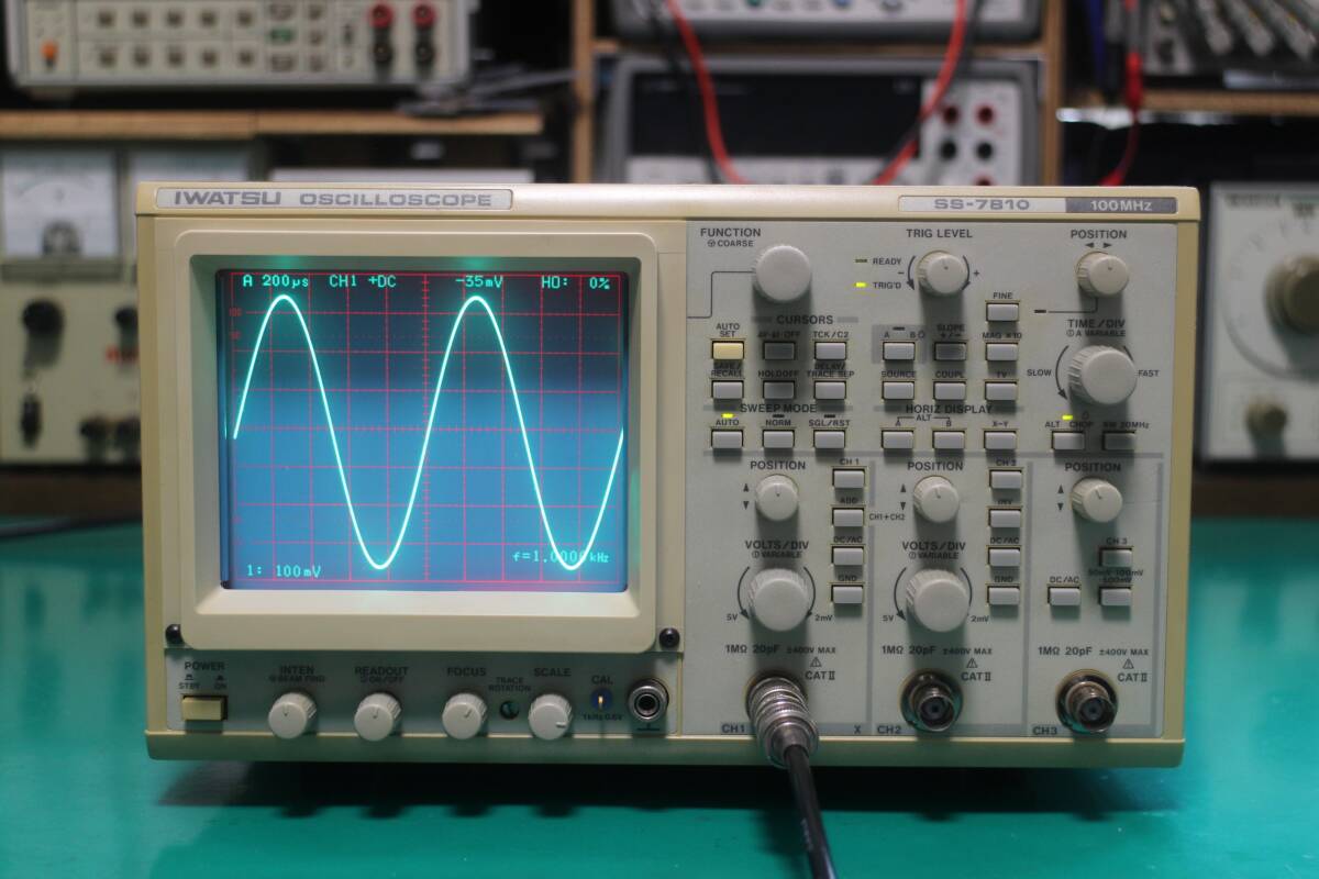 ○点検/整備/調整済み動作品○岩通 オシロスコープ SS-6611 60MHz○ アマチュア無線