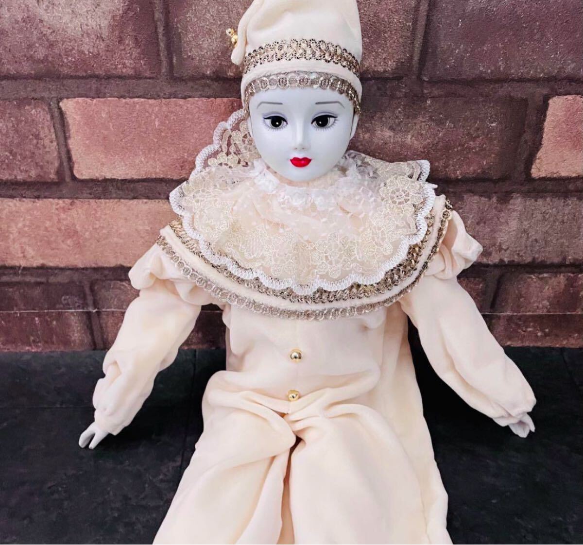 Yahoo!オークション -「ピエロ pierrot」(ビスクドール) (人形 Yahoo!オークション -「ピエロ pierrot」(ビスクドール) (人形