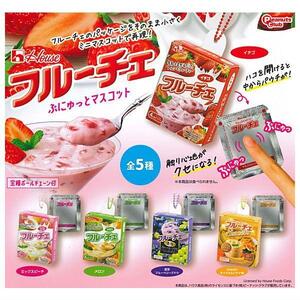 ピーナッツ・クラブ House ハウス食品 フルーチェ ぷにゅっとマスコット 全5種セット カプセルトイ ガチャガチャ 新品 送料無料