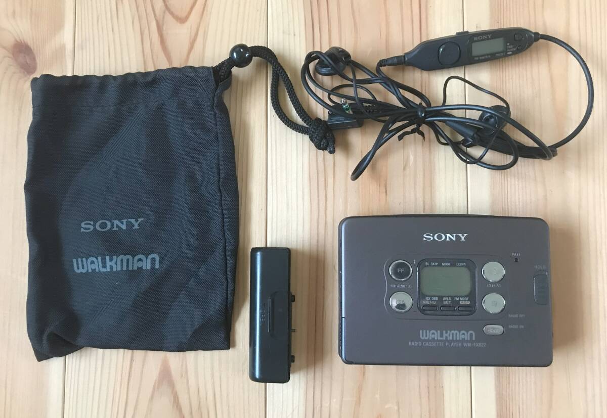 SONY カセットウォークマン WM-FX822 整備品 リモコン付き