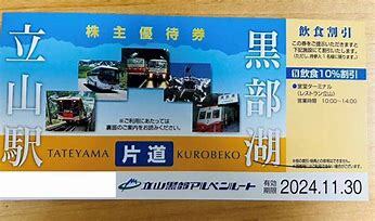 Yahoo!オークション -「立山黒部アルペンルート株主優待券」の Yahoo!オークション -「立山黒部アルペンルート株主優待券」の