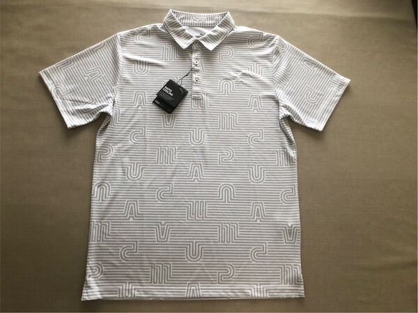送料無料◆新品◆PUMA GOLF ストレッチ カノコ ユニークストライプ AOP ポロ◆(XL)◆627647-04◆プーマ ゴルフ・半袖シャツ