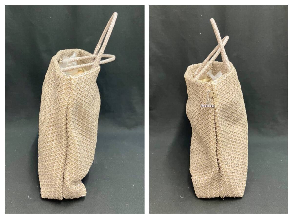 【保存袋付】 ANTEPRIMA 2way PVC WIRE BAG アンテプリマ ワイヤー トート ショルダー チャーム付 バッグ 金 ゴールド 【保存袋付】 ANTEPRIMA 2way PVC WIRE BAG アンテプリマ ワイヤー トート ショルダー チャーム付 バッグ 金 ゴールド
