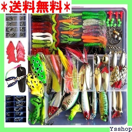 ◆大人気 SportColorfulルアー バス釣完全攻略ワーム 海水魚・淡水魚対応 ハサミと収納ケース付き 釣り初心者 17
