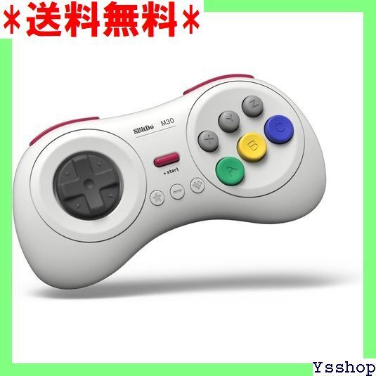 ◇人気商品 8Bitdo M30 Bluetoothゲーミングコン OS Steam Respberry Pi用 White 6